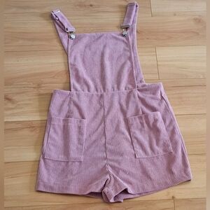 Pink Corduroy Romper